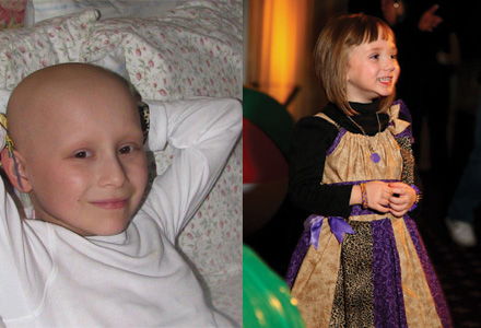 Lilly and Gia, cancer warriors